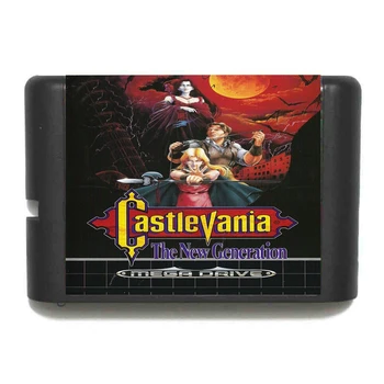 Naujas Atvykimo Castlevania - Naujos Kartos 16 Bitų MD Žaidimo Kortelės Sega Mega Drive Genesis