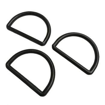 50pcs 51mm 2inch juoda reguliuojamas sklendėmis plastiko slankiklį sagtis D žiedas kuprinė austiniai diržai, dirželiai 2016012504