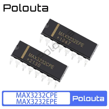 4Pcs MAX3232CPE MAX3232EPE RS-232 transiveris MAX3232 chip CINKAVIMAS-16 Polouta