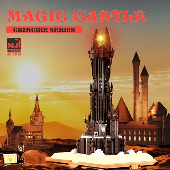 13018 Black Castle Magic Knygos, Dėlionės Blokai Nustatyti 969PCS Surinkti Veiksmų Skaičiai Vaikų Švietimo Žaislai