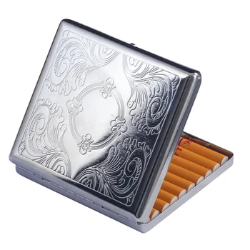 Sidabro nešiojamų metalo cigarečių atveju gali turėti 20 cigarečių rūkyti lauko įrankių, skirtų naudoti keliaujant