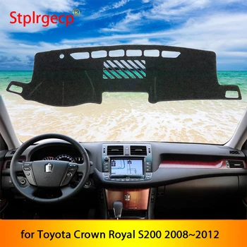 Toyota Crown Royal S200 2008-2012 m neslystantis prietaisų Skydelio Kilimėlis Padengti Trinkelėmis skėtį nuo saulės Dashmat Kilimų Automobilių Reikmenys 2009 m. 2010 m. 2011 m. (