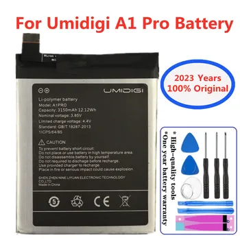 2023 Metų Nauji UMI Umidigi A1 Pro Originalios Baterijos 3150mAh Aukštos Kokybės Pakaitinis Išmaniųjų Telefonų Baterijos Atsargų + Įrankiai