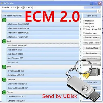 2021 Karšto Pardavimo ECUSafe 2.0 ECU ECM 2.0 Diagnostikos Įrankis, CD DVD Programinės įrangos, Automobilių ir Sunkvežimių
