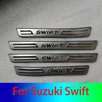 Aukštos kokybės Nerūdijančio Plieno, Automobilių Ribą Guard Plokštė Anti-scratch Apsauga, Automobilių Reikmenys Suzuki Swift 2005-2016