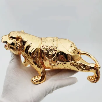 Cinko lydinio metalo stabdžių pelenų kūrybos tigras apdailos peleninė gali būti naudojamas kaip dovana cigarečių priedai