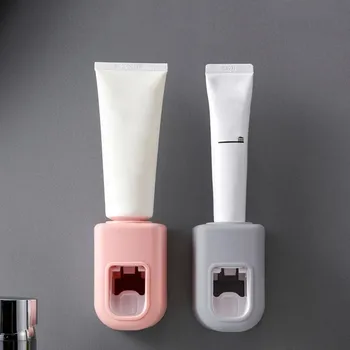 Naujas 1pcs Automatinis dantų pasta squeezer vonios kambarys, vonios sienelės nemokamai skylių kiekybiniai ekstruzijos paprasta tingus dantų pasta stovo