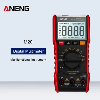 ANENG M20 Skaitmeninis Ekranas Multimetras 6000 Skaičiuoja Testeris Esr Matuoklis Multimetro Analogico Skaitmeninės Su Apšvietimu AC/DC Ammeter