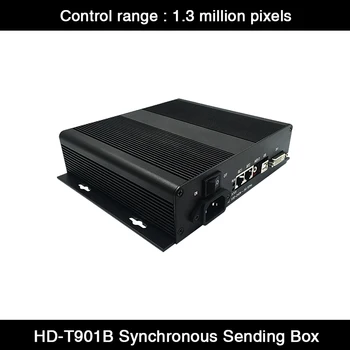HD-T901B Sinchroninio LED Ekranas Siuntimo Dėžutė su HD-R508 / R512 /R500 / R516 gauti Kortelės Kontrolės Svyruoja nuo 1,3 Mln Pikselių