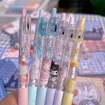 6-36pcs Sanrio Kawaii Roller Ball Pen Raštinės reikmenys Anime Mano Melodija Juoda 0,5 mm Vaikų Mokyklos Gimtadienio Mergaitė Dovanos Studentų Prizus