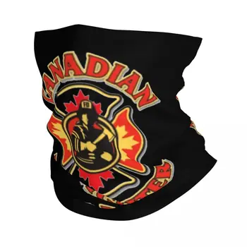 Kanados Ugniagesiai Logotipas Bandana Kaklo Padengti Spausdinti Kaukė Šalikas Multi-naudoti Veido Kaukė Pėsčiųjų Unisex Suaugusiųjų Žiemos