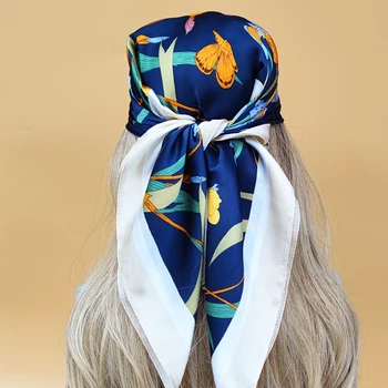 Keturis Sezonus Stiliaus Kerchief Populiarus Moterų Paplūdimio Skarelės 2023 Naujas apsaugos nuo Saulės Aikštėje Skarelė Prabangus Dizainas 70X70CM Šilko Hijab