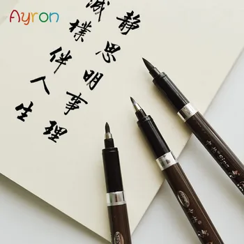 Ayron 3 vnt./Daug kinų kaligrafijos teptuku pen pasirašyti Piešimo Meno Žymekliai Raštinės reikmenys mokykla Raštu