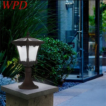 WPD Saulės Sienos Lempos Lauko LED Šiuolaikinės Post Šviesos Ramstis Vandeniui Namų Kiemo Veranda, Sodas, Kiemas Villa Vejos Lempos
