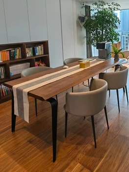 Šiaurės žurnalas minimalistinis stalas italijos paprasta atmosferos stačiakampio formos stalas derybų stalo didelės konferencijų stalo