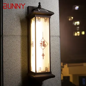 KATYTĖ Lauko Saulės Sienos Lempos Kūrybiškumą Kinijos Sconce Šviesos diodų (LED atspari Vandeniui IP65 Namų Kieme Villa Veranda