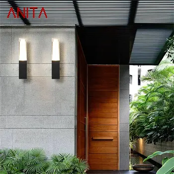 ANITA Lauko Sconce Šviesos Vandeniui IP65 LED Modernios Sienos Lempos Kūrybos Dekoratyvinis Patio Sodas, Veranda, Balkonas